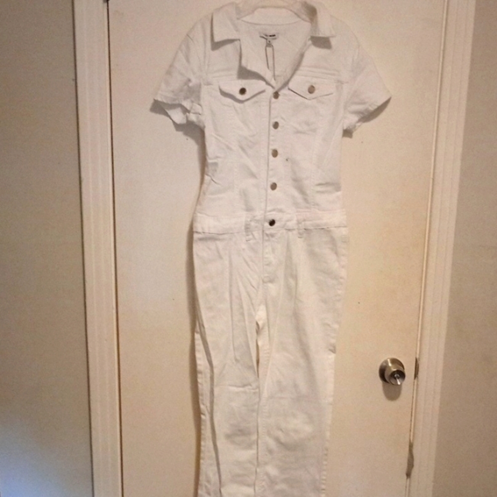 Fashion Nova White Denim Jacket